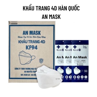 Thùng khẩu trang An mask KF94 (300c), Khẩu trang KF94, khẩu trang y tế, khẩu trang 4 lớp