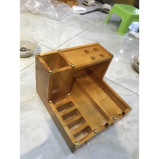 khay gỗ đựng tông đơ