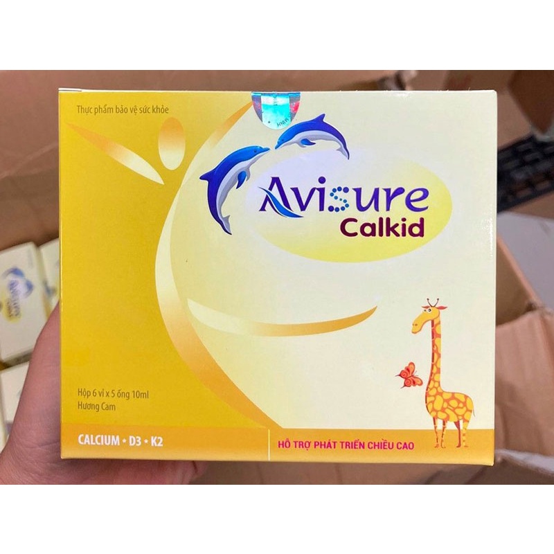 Avisure Calkid- Hỗ trợ phát triển chiều cao, giúp bổ sung canxi, giúp chắc khỏe xương, hỗ trợ giảm nguy cơ còi xương