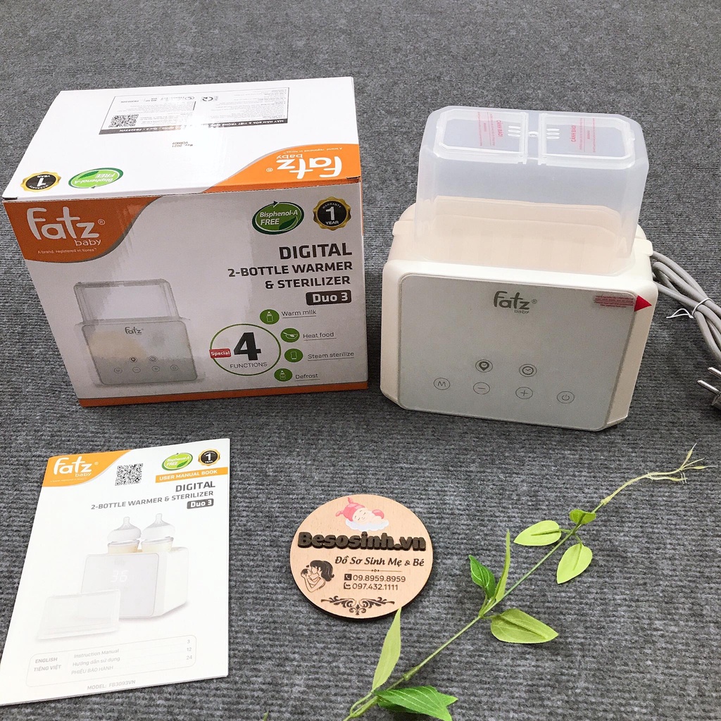 MÁY HÂM SỮA TIỆT TRÙNG ĐIỆN TỬ DUO 3 - FB3093VN