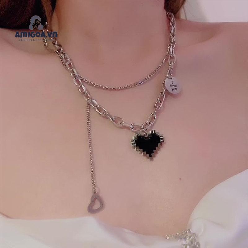 ✨✨Vòng cổ trái tim xinh xắn cho nữ Bluehope xinh xắn hàn quốc mẫu mới giá rẻ