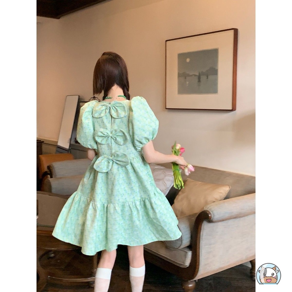 Đầm Xòe Dáng Rộng In Hoa Thời Trang Mùa Hè Dành Cho Nữ