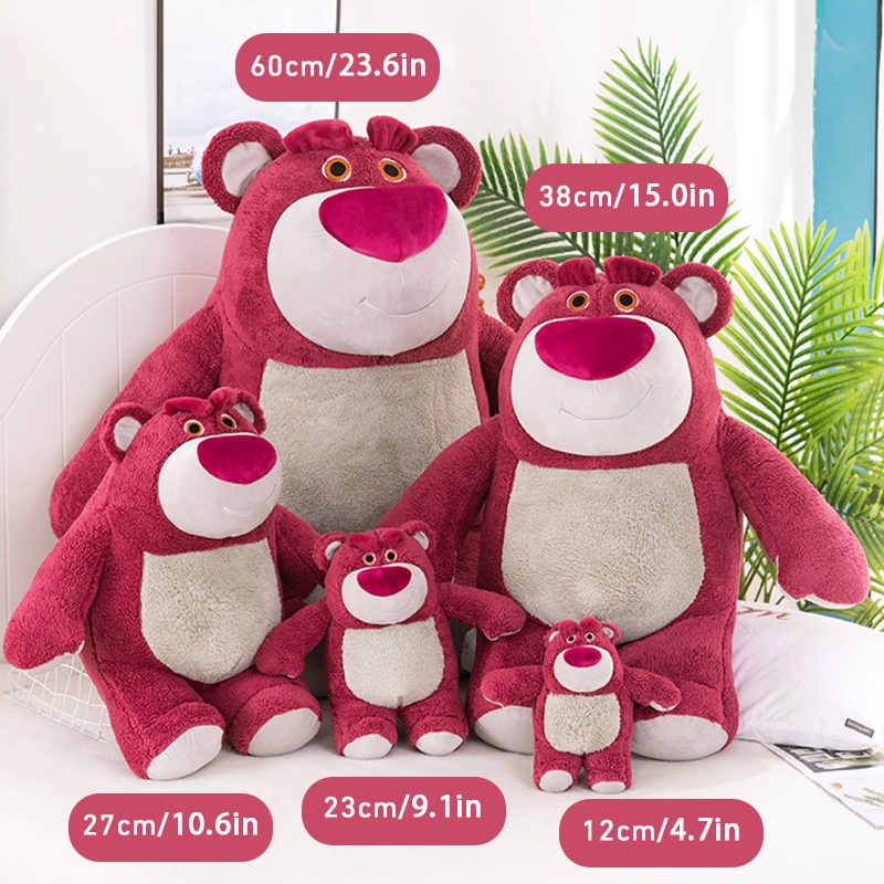 Gối Bông Mềm Mại Hình Chú Gấu Và Dâu Tây Dễ Thương