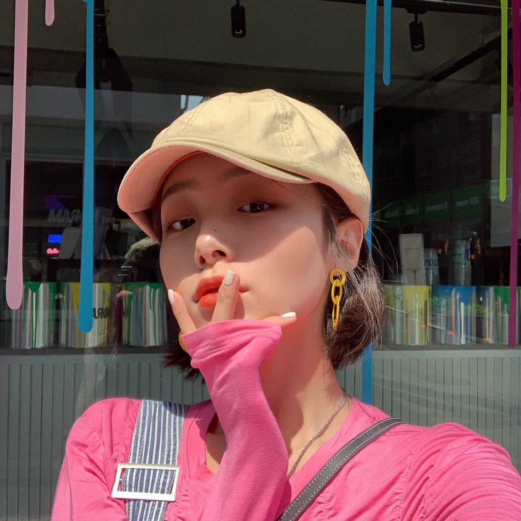 Mũ beret phong cách retro thanh lịch cho nữ