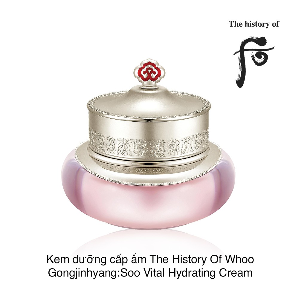 Gói kem cấp nước, dưỡng trắng, kiềm dầu ngăn lão hóa Whoo hồng - Whoo Gongjinhyang Soo Vital Hydrating Cream 1ml