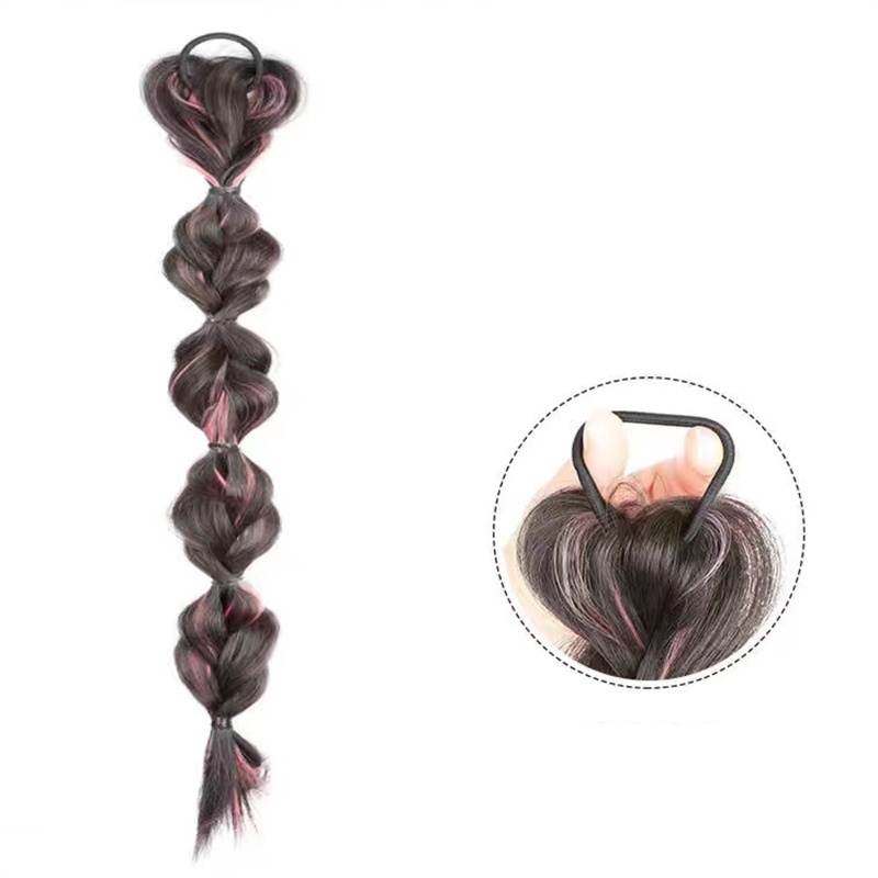 1 Pcs Bộ Tóc Giả Thắt Bím Đuôi Ngựa Dài Xinh Xắn Cho Nữ