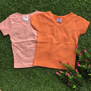 Áo phông basic cho bé cổ tim cotton 4 chiều co giãn