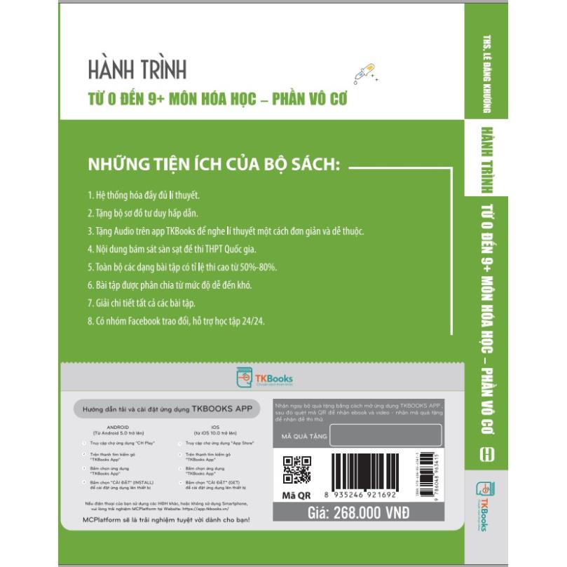 Sách - Hành Trình Từ 0 Đến 9+ Môn Hóa Học Phần Vô Cơ