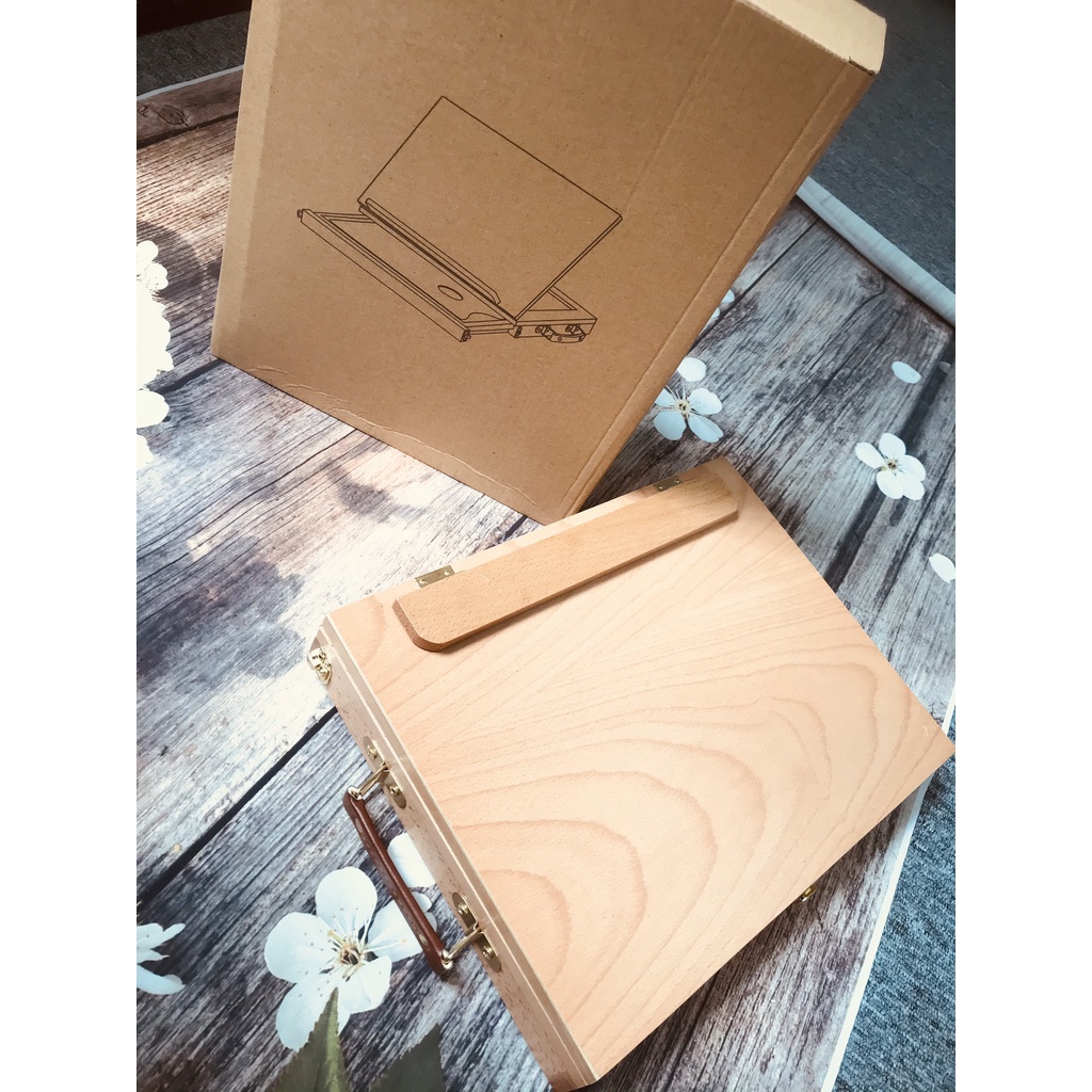 Giá vẽ để bàn kèm khay pha màu HBX-4A