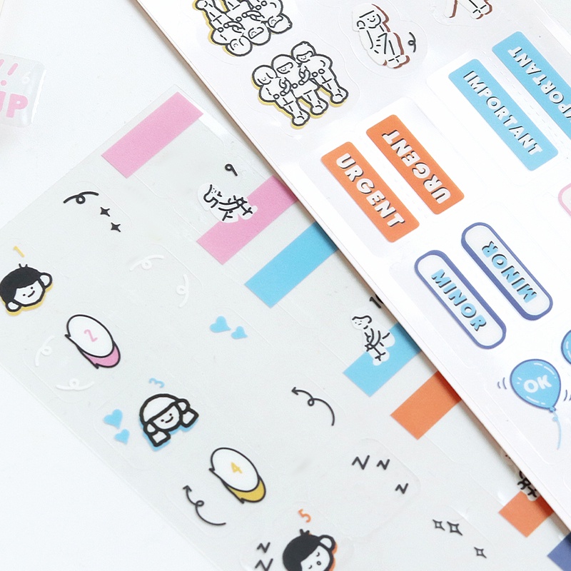 Miếng Dán Ghi Chú Ghi Chú Ngày Tháng Họa Tiết Hoạt Hình Cho Lớp Học