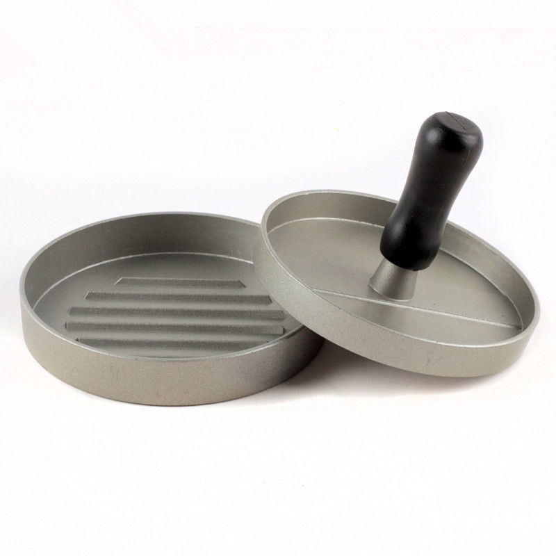 Khuôn Làm Bánh Hamburger Bằng Hợp Kim Nhôm Đường Kính 12cm 12cm