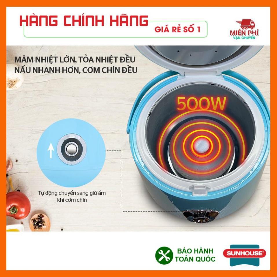 NỒI CƠM ĐIỆN 1.2L HAPPY TIME HTD8522G SUNHOUSE, NỒI CƠM ĐIỆN SUNHOUSE HTD8522, SIÊU BỀN BẢO HÀNH TOÀN QUỐC