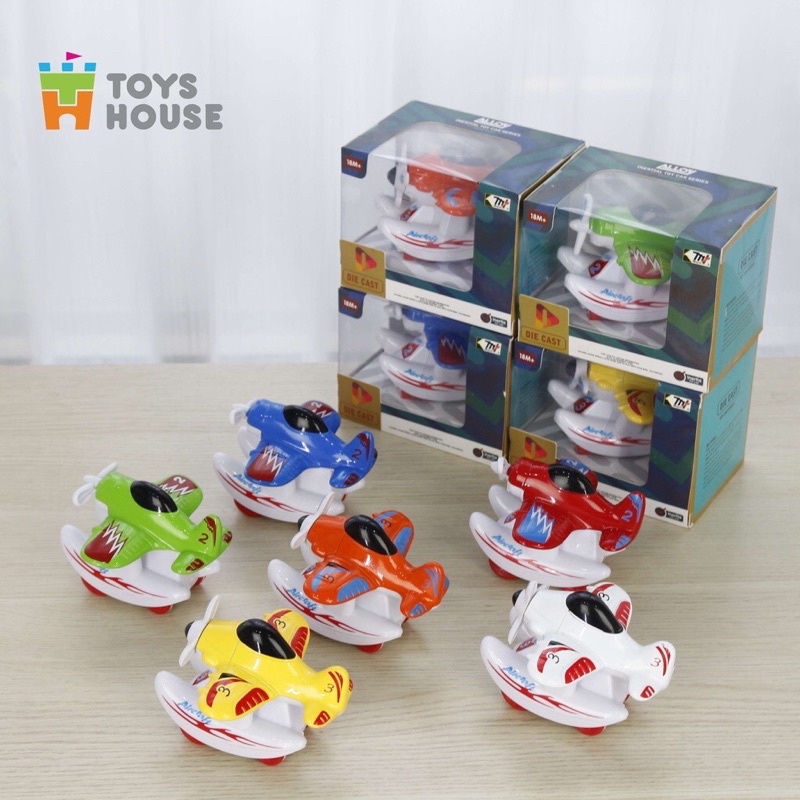 Mô hình máy bay trượt đà Toyshouse chính hãng đồ chơi nhập vai, hướng nghiệp cho bé ( đồ chơi máy bay )