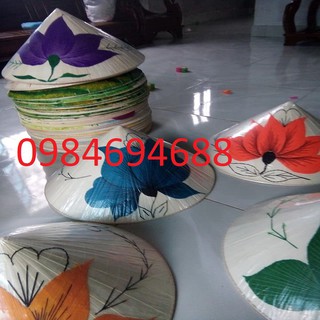 Nón lá huế thêu hoa