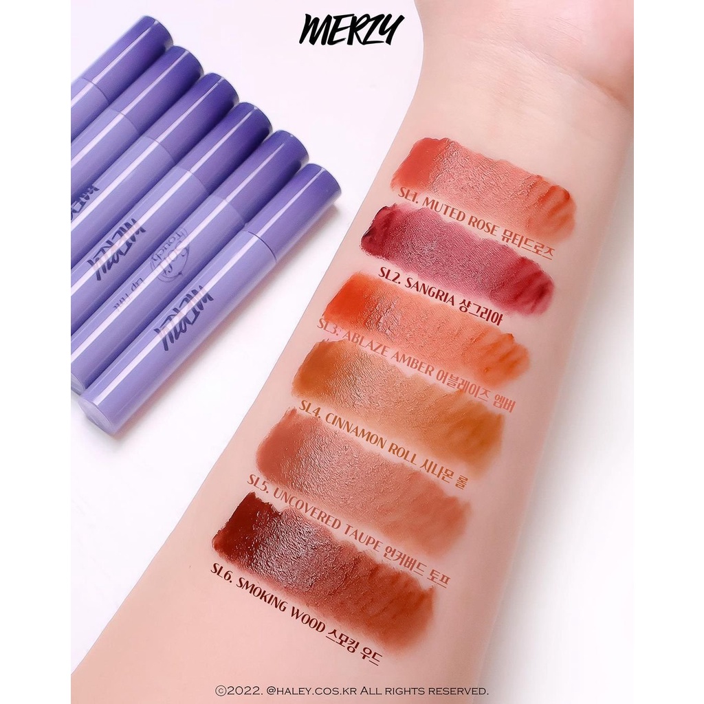 [New Season 2] Son Kem Siêu Lì, Siêu Mịn Môi Hàn Quốc Merzy Soft Touch Lip Tint 3g