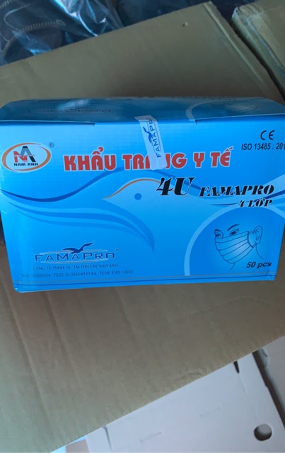 Khẩu Trang Y Tế 4 Lớp Kháng Khuẩn Xuất Khẩu Hàng Chính Hãng Nam Anh . Hoàn Tiền Nếu Quý Khách Không Hài Lòng