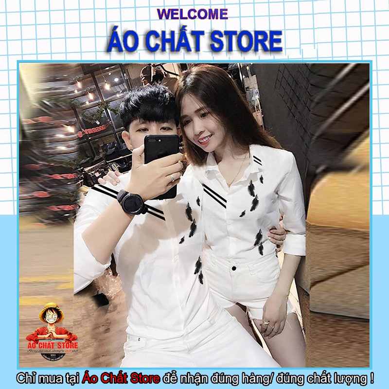(VIDEO THẬT) BST Áo Sơ Mi Cặp Đôi Họa Tiết Cao Cấp | Áo Đôi Nam Nữ Đẹp (GIÁ 1 ÁO) | BigBuy360 - bigbuy360.vn