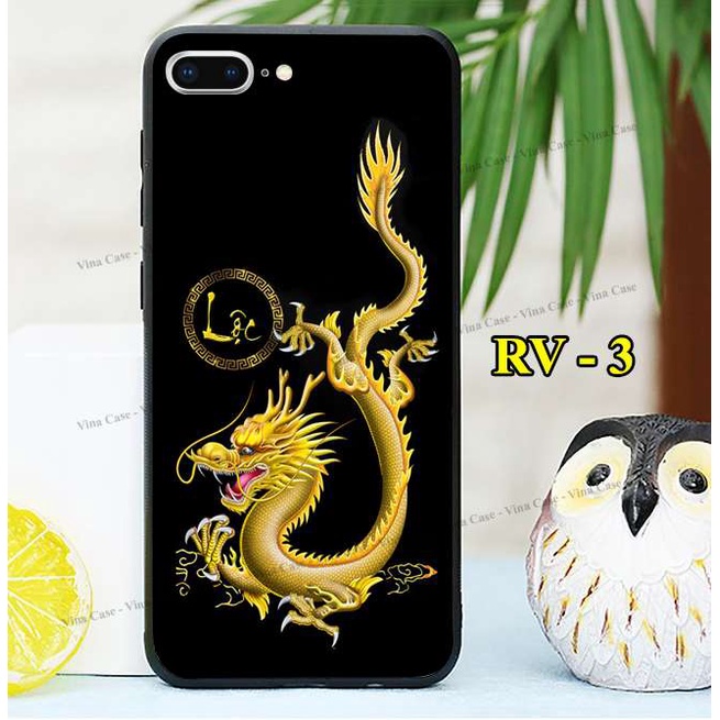 Ốp iPhone 6 Plus - iPhone 6s Plus - iPhone 7 Plus - iPhone 8 Plus - iPhone 5/5s - iPhone 6/6s - iPhone 7/8 in Rồng Vàng.