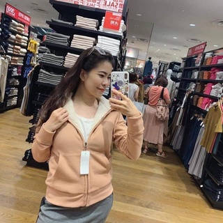 Áo nỉ lót lông cừu nữ Uni
