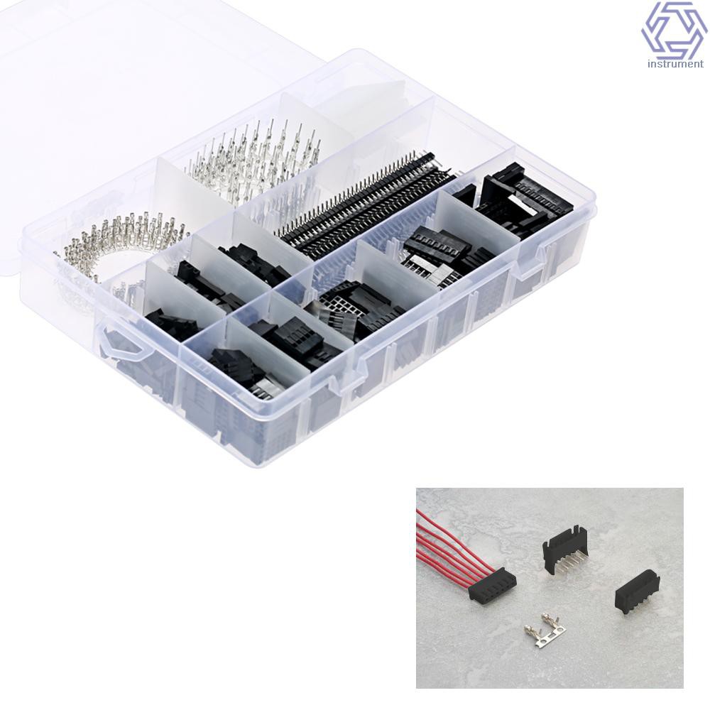 INTU 1450PCS 2.54mm PCB Jumper Wire Pin Header Connector Female Male 40Pin Box Packaging Kit Electronic Components Set Compatible with Arduino Dupont