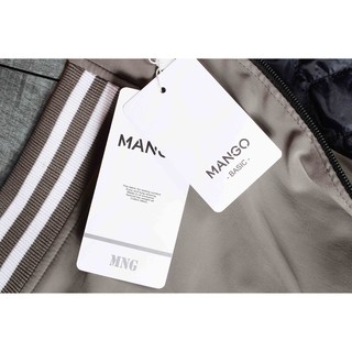 khoác bomber trần bông mango