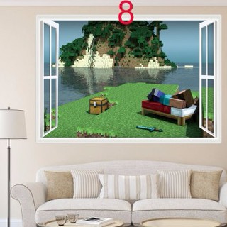 GIẤY DÁN TƯỜNG 3D Game Minecraft NHẬP KHẨU