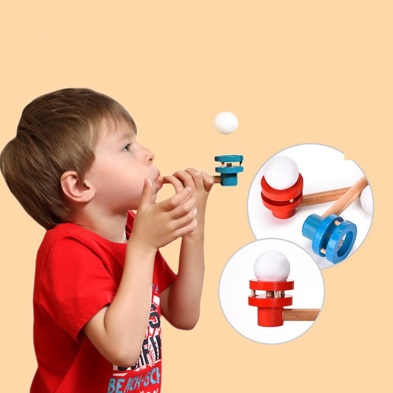 Đồ chơi thổi bóng gỗ tăng sự tập trung cho Bé Mideer