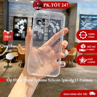 Ốp Lưng Iphone Trong Suốt Cho IP 6 6s 7 8 Plus SE X XS XS Max 11 12 13 Pro Max