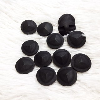 Bộ 4 cúc áo sơ mi đen vân mờ khuy nút size 1.5cm đính kết vest