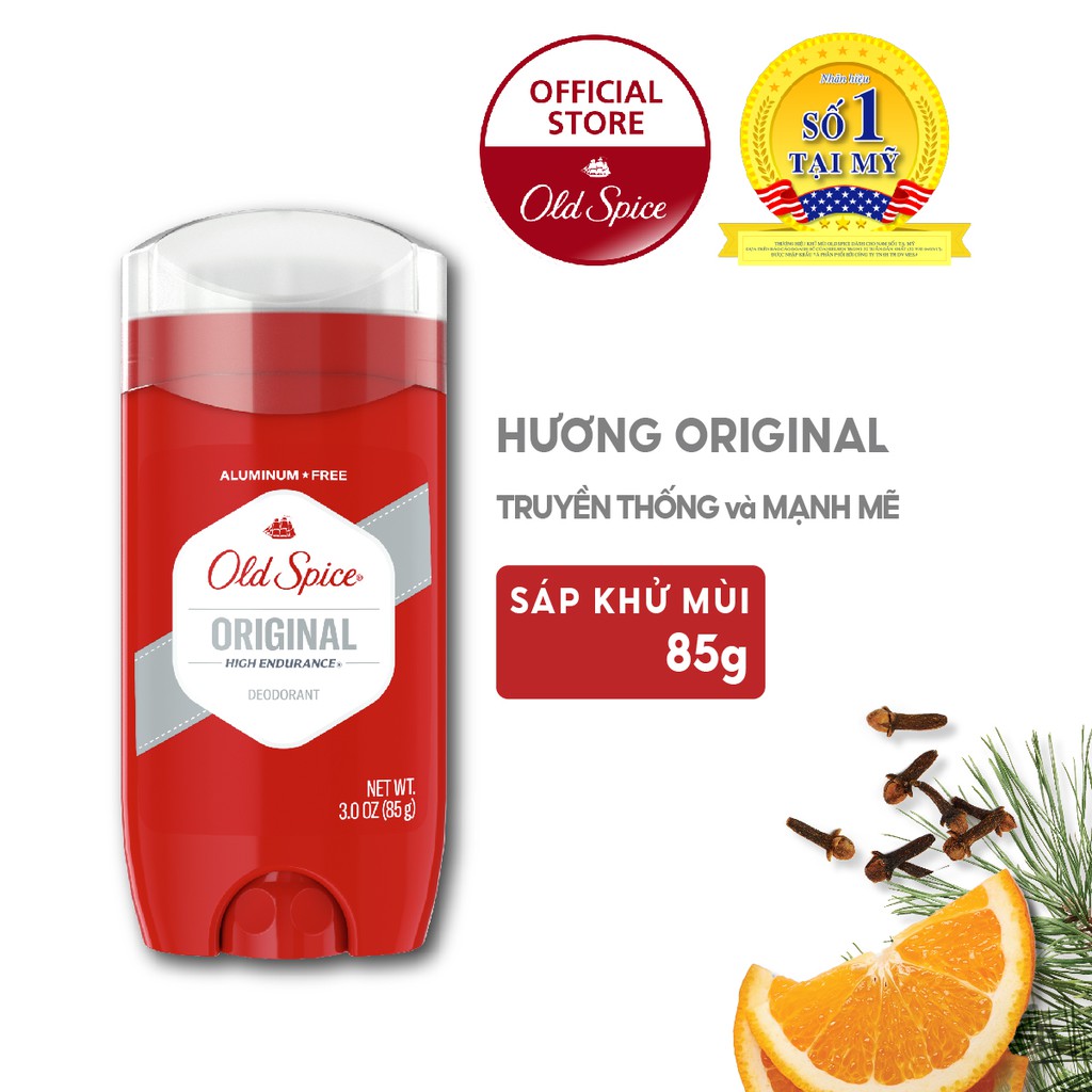 Sáp Khử Mùi Old Spice Original High Endurance Hương Tươi Mát Dành Cho Nam Giới 85g