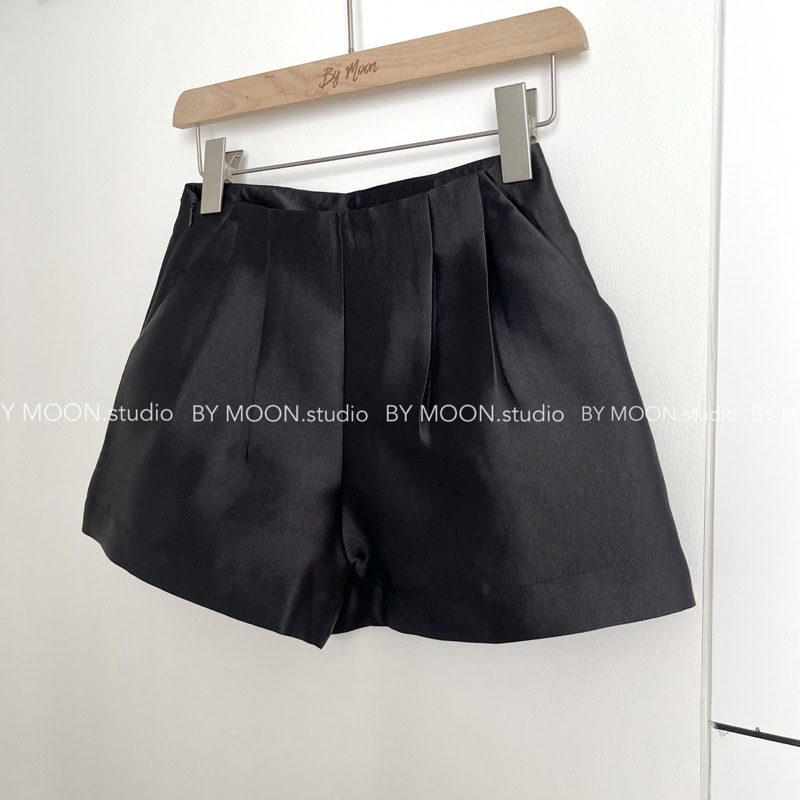 Quần short cạp cao tafta, quần short tafta phồng thiết kế BY MOON - ảnh thật Q002