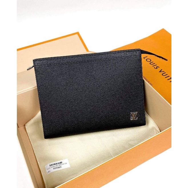 Túi cầm tay LV (cl.u.tch cầm tay) black sz27cm cực sang fullbox