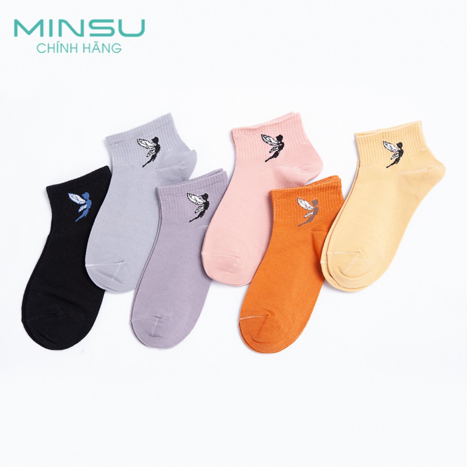 Vớ Nữ Hình Thú MINSU V1306 Chất Liệu Cotton khử mùi thấm hút mồ hôi