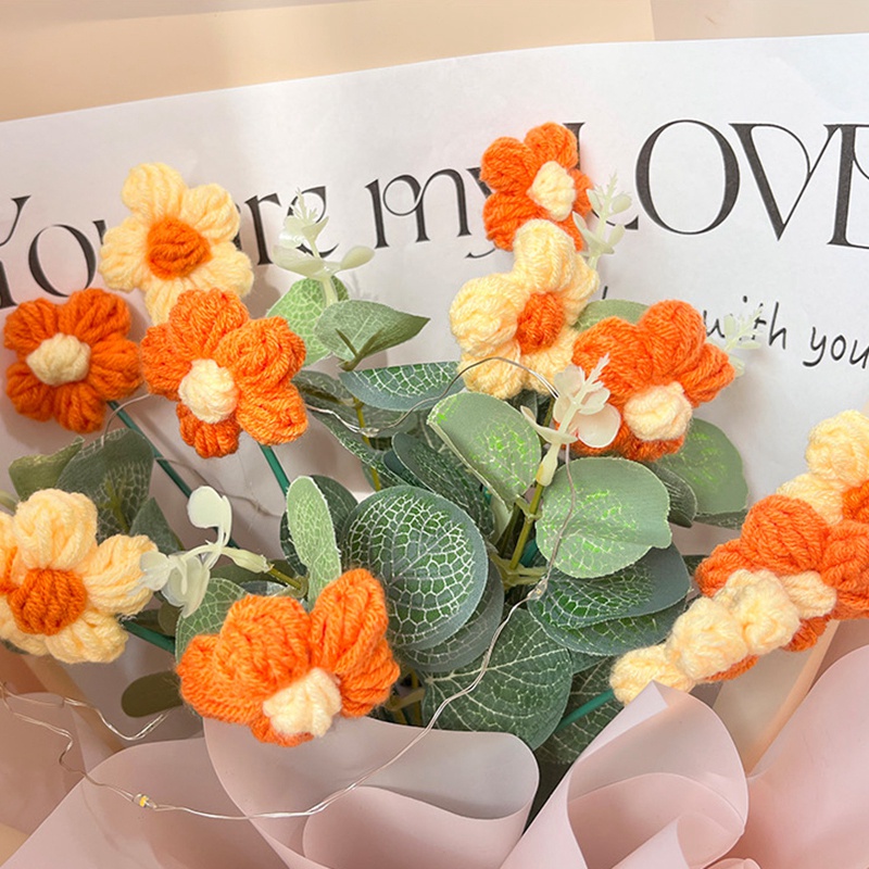 Hoa Đan Len Thủ Công Xinh Xắn Đáng Yêu