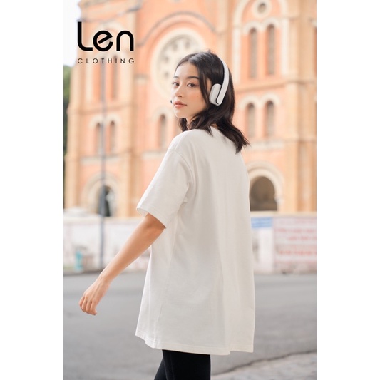 Áo thun oversize tay ngắn trơn 5 màu LENCLOTHING 8290