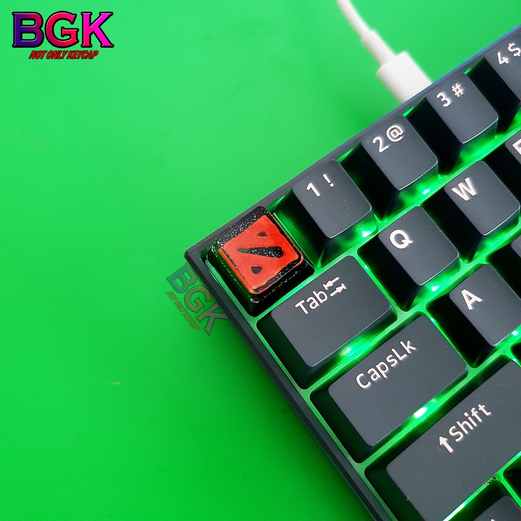 Keycap Lẻ hình LOGO DOTA 2 OEM profile ( keycap resin độc lạ )( Keycap Artisan )