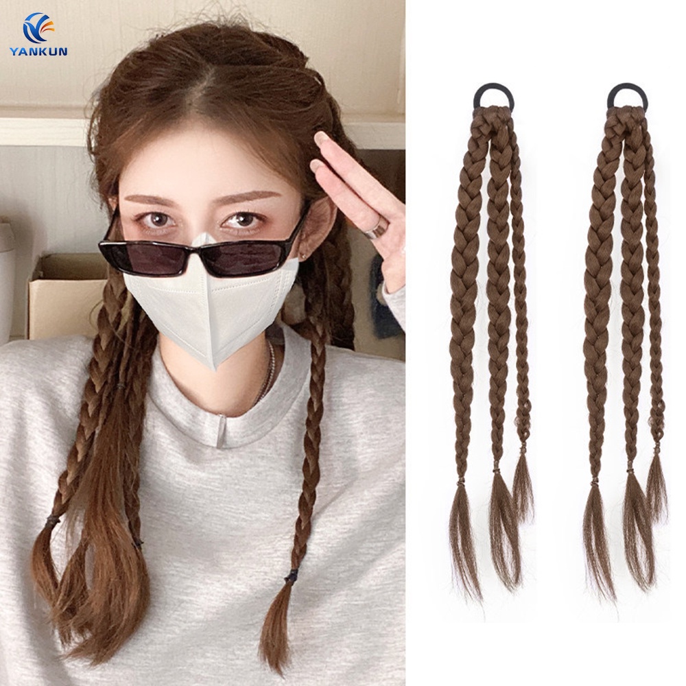 Dây Buộc Tóc Đuôi Ngựa Bện Xoắn Ngọt Ngào Cá Tính Cho Nữ Giới