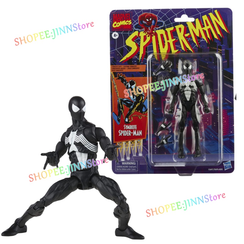 JINN Marvel Legends Spideman BEN REILLY SPIDER-MAN SYMBIOTE SPIDER-MAN hành động Hình cổ điển Bức tượng nhỏ Marvel Truyện tranh có thể di chuyển Đồ chơi mô hình sưu tầm
