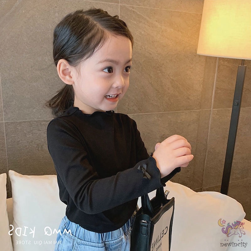 Áo thun tay dài chất liệu cotton thời trang xuân thu cho bé gái