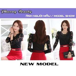 ÁO REN NỮ LADY CAO CẤP AG55 DEN