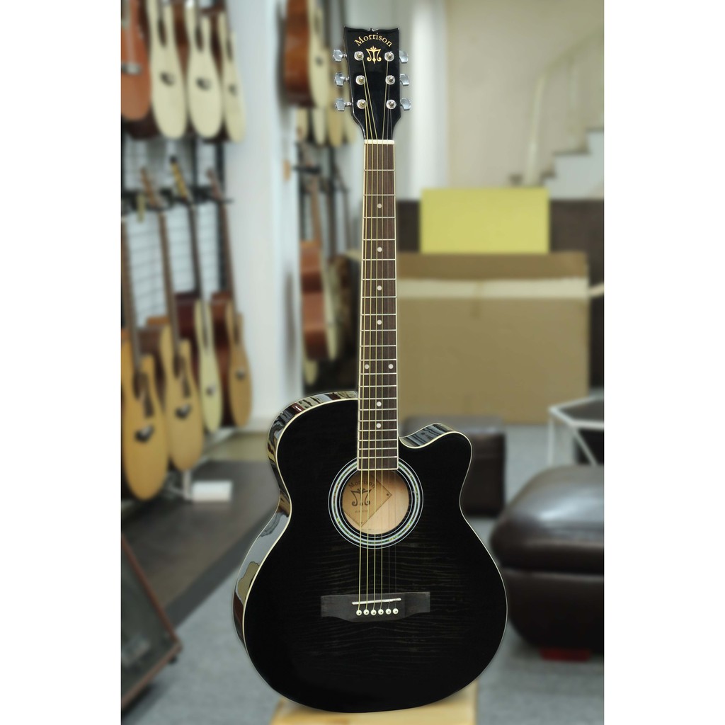 Đàn Guitar Acoustic Morrison MGW 405CBK-G+ Tặng bao mỏng +capo + pic + ty chỉnh cần