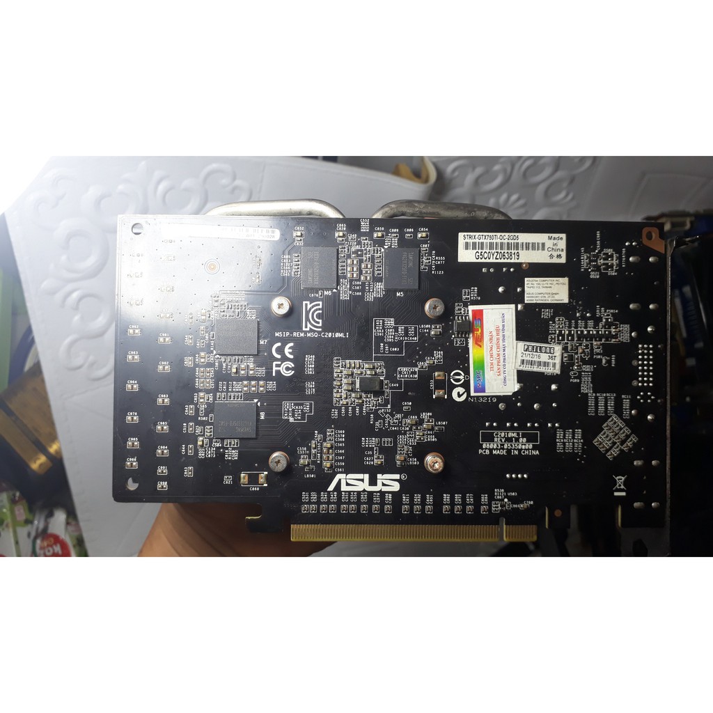 Card Màn Hình VGA ASUS STRIX GTX750TI-OC-2GD5 GAMING Cũ Chơi Full game online hiện nay | BigBuy360 - bigbuy360.vn