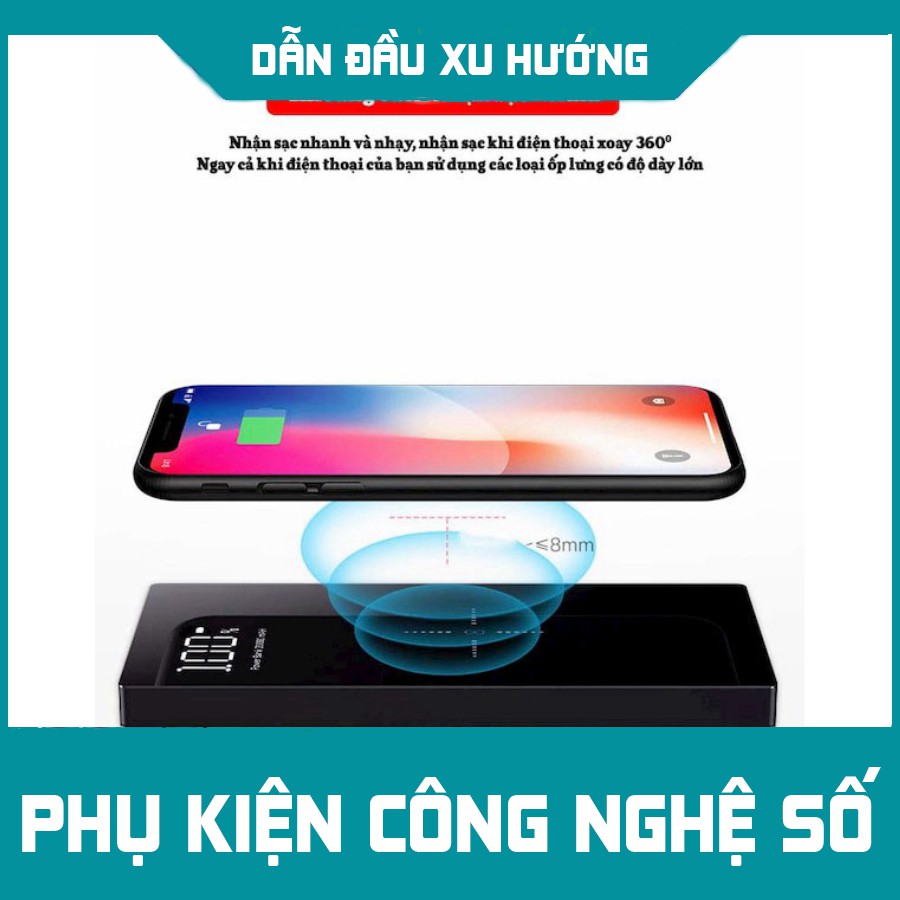 [SIÊU CHẤT] Pin Sạc Dự Phòng Không Dây TOVAOON 10.000 - 20.000mAh