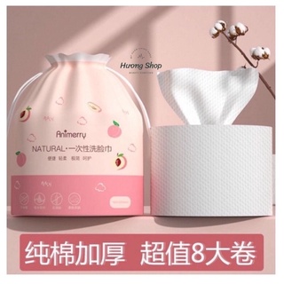 Khăn giấy lau mặt, khăn mặt giấy tẩy trang lau khô dùng 1 lần tiện lợi