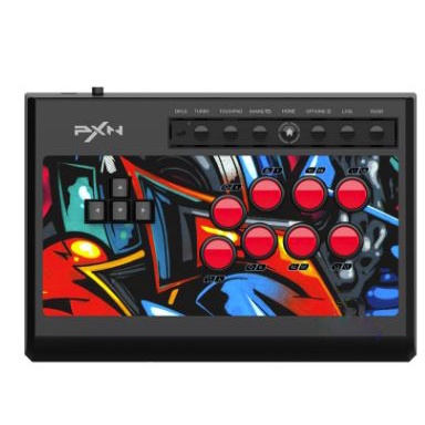 Tay cầm phím cơ Arcade Fight Stick PXN X8 USB ĐỎ ĐEN dành cho PS4 / PS3 / Switch / Xbox One /Window PC / Android - Blue