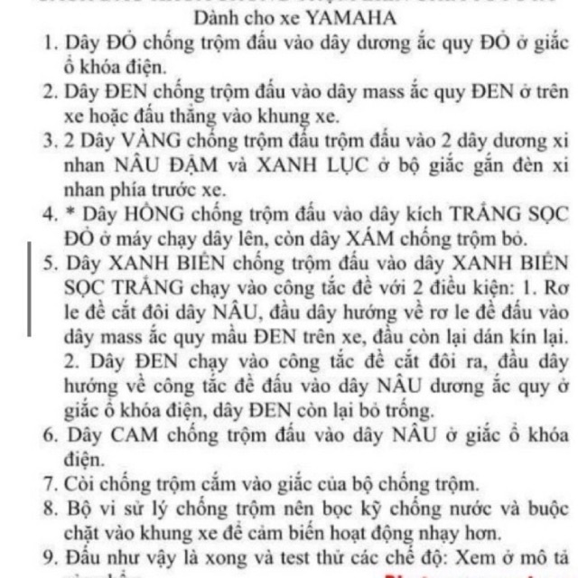 Bộ Chống Trộm Xe Máy 5 Nút Remote Hãng HJG Bảo Hành 6 tháng