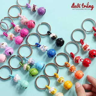 Móc Khoá Mèo Thần tài Chuông màu
