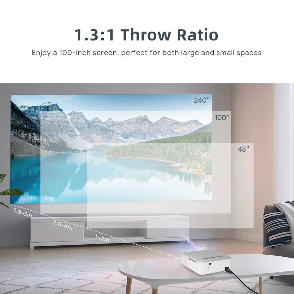 Máy chiếu Mecool Sail Kp1 - Full HD - 700 ansi lumens - Chứng chỉ netflix chuẩn 4K - Google assistant tiếng việt