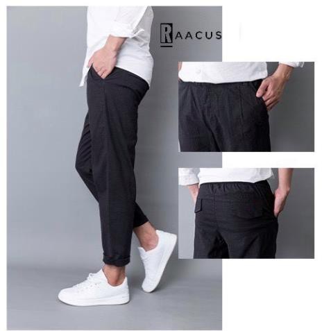 Quần nam baggy chất đũi dáng suông, quần baggy nam thể thao unisex ống rộng thời trang cao cấp  RAACUS – Q020 ་