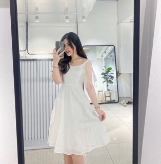 Đầm Trắng Voan Công Chúa